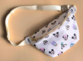 Cream mickey & friends crossbody bag