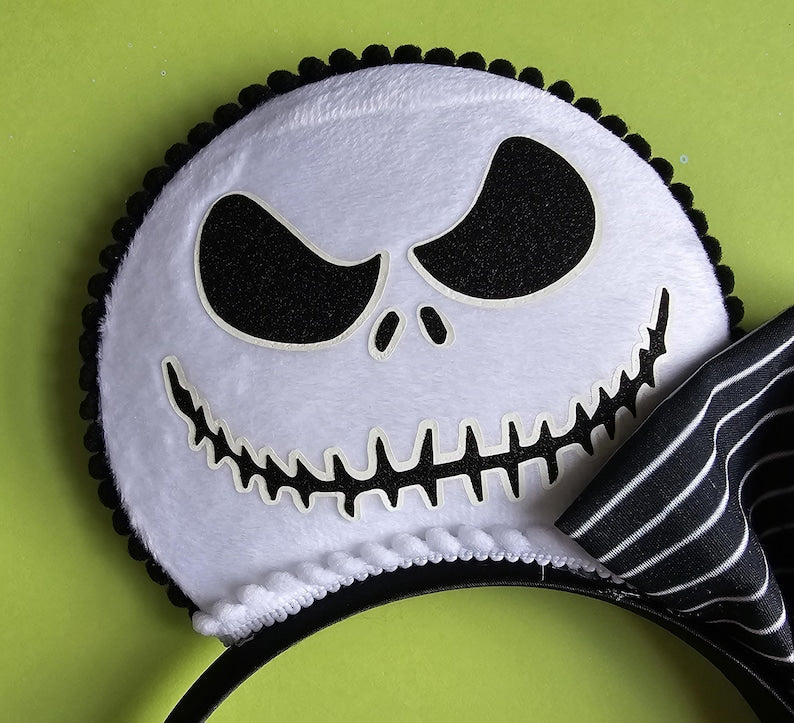 Glow in the dark Oogie boogie & Jack ears