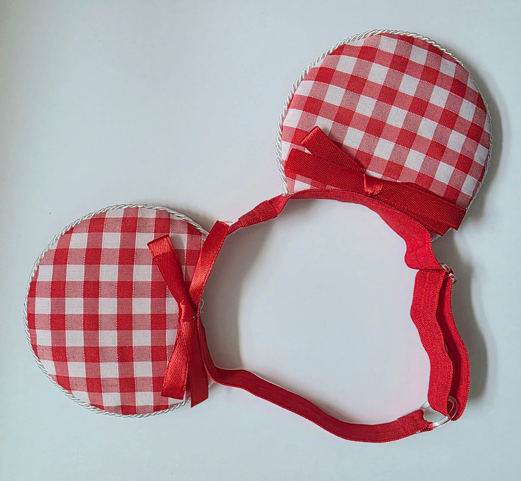 Gingham mouse ears