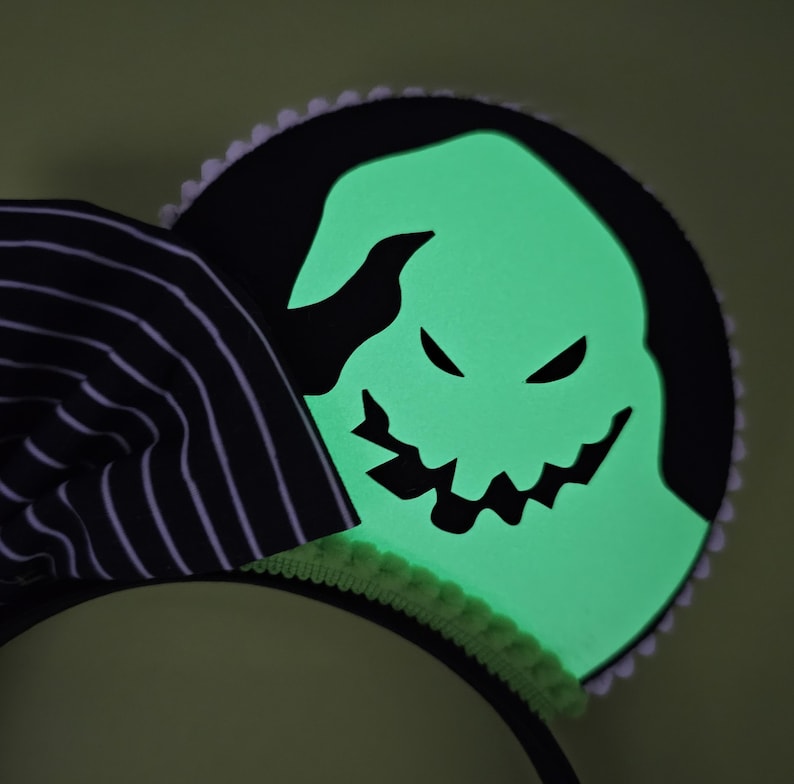 Glow in the dark Oogie boogie & Jack ears