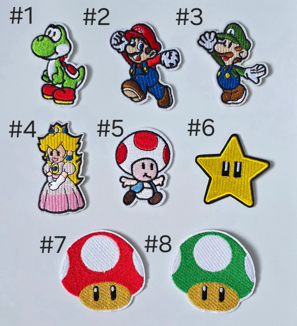 Custom Supermario characters patch crossbody/fannypack