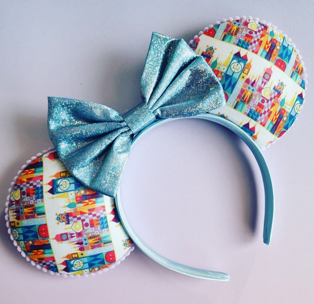 Small world print ears