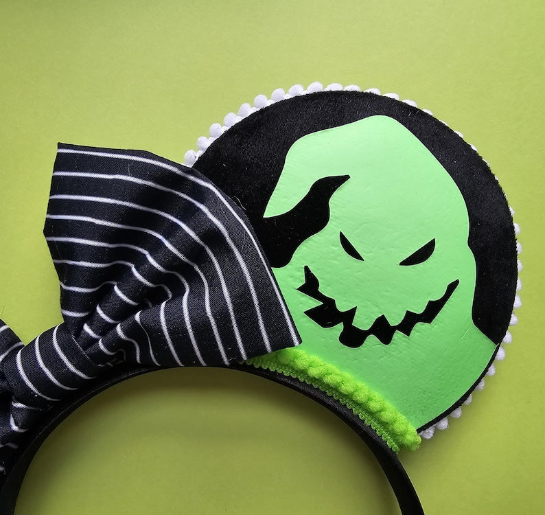 Glow in the dark Oogie boogie & Jack ears