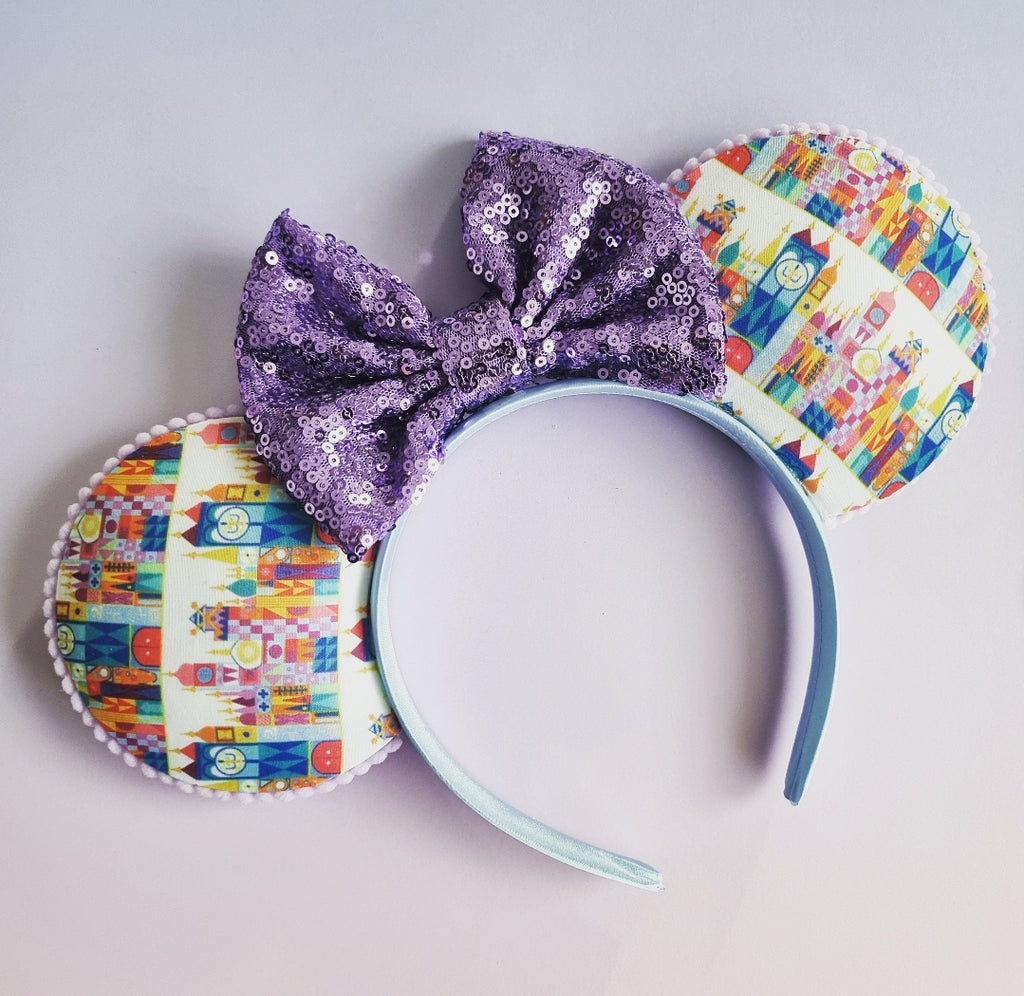 Small world print ears