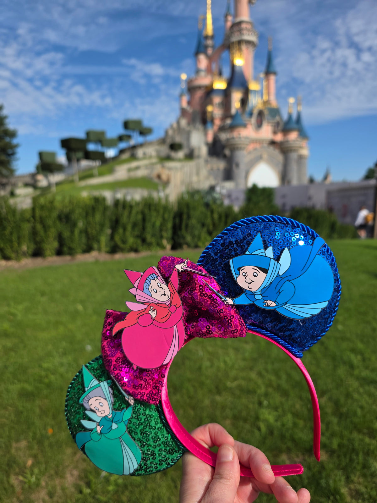 Three fairies - mouse ear headband