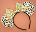 Animal print - mouse ears headband - ready to ship