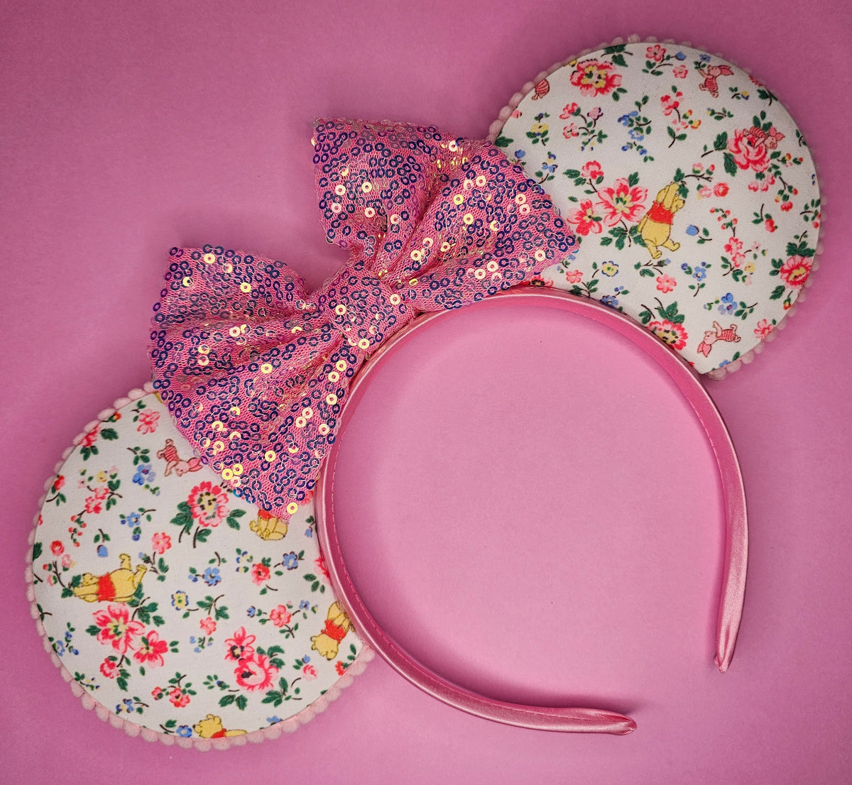 Winnie the pooh flowers print
